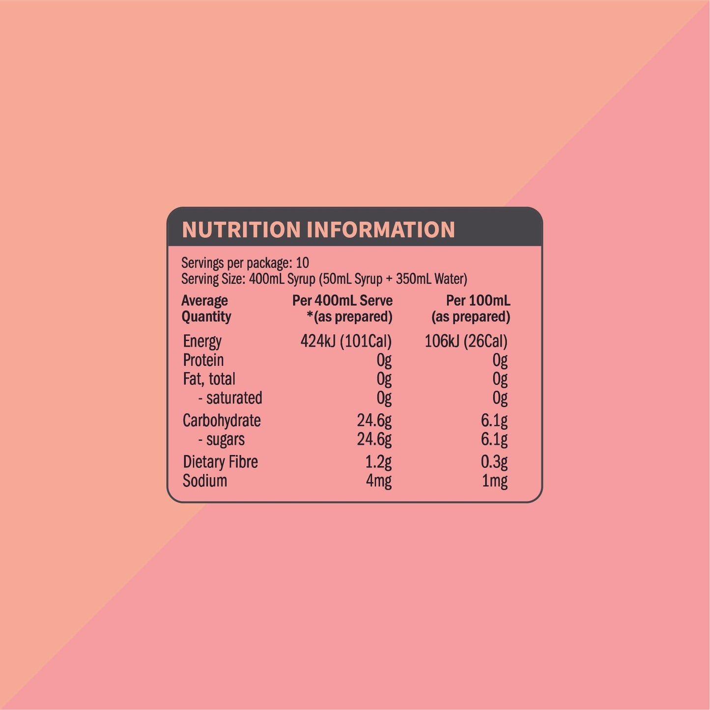 qarbo˚syrups - PINK GRAPEFRUIT