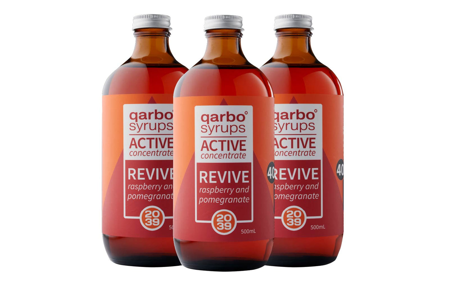 qarbo˚syrups - REVIVE - raspberry and pomegranate