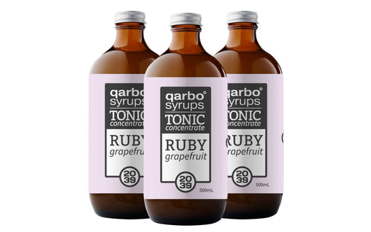 qarbo˚syrups - Ruby Grapefruit Tonic Syrup - Pack of 3