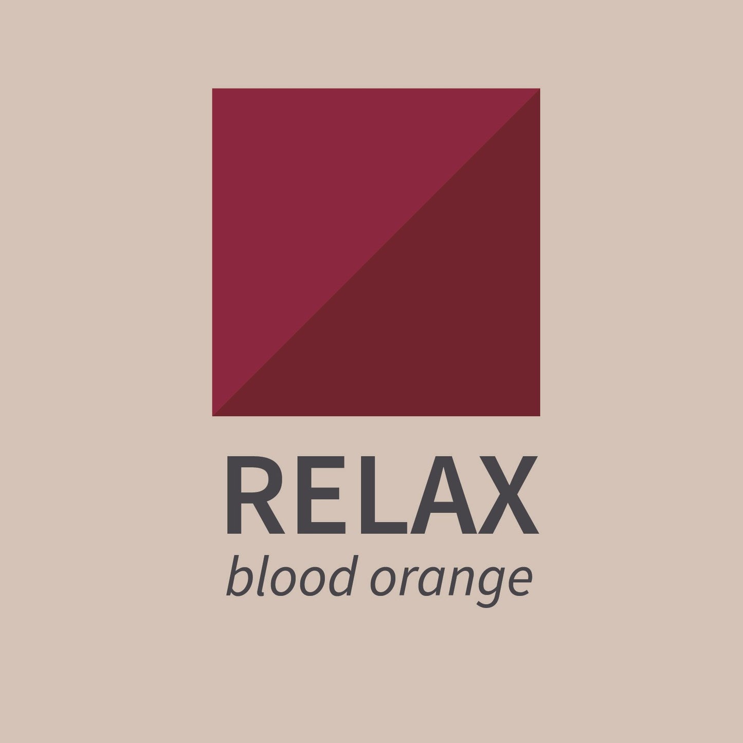 qarbo˚syrups - RELAX - blood orange